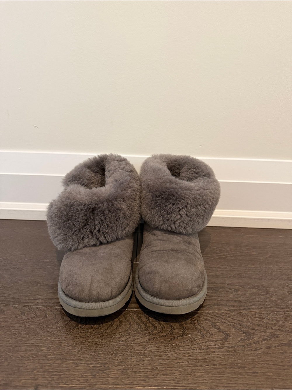Ugg grey shearling boots